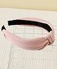 Pine Kids Hair Band Knot Detailing with Textured Design - Peach