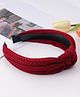 Pine Kids Free Size Hair Band Knot Detailing - Dark Red