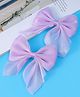 Pine Kids Free Size Bow Clips Pack of 2  - Purple