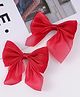 Pine Kids Free Size Bow Clips Pack of 2  - Red