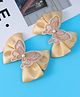 Pine Kids Bow & Butterfly Clips Pack of 2 Free Size - Khaki