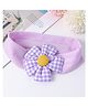 Babyhug Free Size Headband with Floral Applique -  Lilac