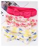 Babyhug Free Size Headbands with Bow Detailing & Floral Print Pack of 3 - Pink