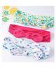 Babyhug Bow Applique Headbands Pack of 3 - Multicolor