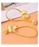 Pine Kids Free Size Rubber Bands with Butterfly Applique Set Of  2 -  Yellow