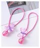 Pine Kids Free Size Rubber Bands with Butterfly Design Set of 2  - Fuchsia