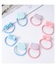 Babyhug Free Size Rubber Bands with Bow and Kitten Applique Pack of 8 - Blue and Pink