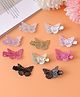 Babyhug Free Size Clips With Butterfly Applique Pack Of 10 - Multi Colour