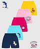 KUCHIPOO Cotton Blend Pack Of 5 Unicorn & Flamingo Printed Shorts - Multi Colour