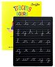 Berrybee Reusable Double-Sided Cursive Tracing Chalkboard | Handwriting Practice Book for Kids | Upper & Lowercase Cursive Writing Practice Book | Gift for Boys & Girls (English Cursive)