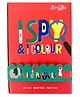 BERRYBEE I Spy & I Colour Wild Animals- Fabric Coloring Mat 12x20 Inches, I Spy Game Memory Game for Kids, Toddlers Boys & Girls Gift, 6 Washable Markers,Reusable,Tear & Wrinkle Resistant