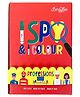 BERRYBEE I Spy & I Colour PROFESSIONS- Fabric Coloring Mat 12x20 Inches, I Spy Game Memory Game for Kids, Toddlers Boys & Girls Gift, 6 Washable Markers,Reusable,Tear & Wrinkle Resistant