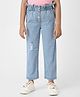 Nauti Nati Cotton Denim Distressed Jeans - Blue