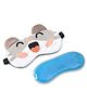 Happy Stripes Eye Mask with Adjustable Strap - Cream