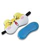 Sleepy Yawn Eye Mask with Adjustable Strap - Yellow