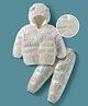 Mark & Mia Full Sleeves  Hooded Winter Wear Suits Set with Pocket & Ear Applique - White