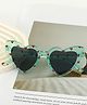 Babyhug Free Size Heart Shape Sunglasses - Green