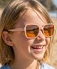Pine Kids Sunglasses with Comfortable Nose Pad - Brown