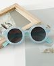 Babyhug Round Shaped Solid Coloured Sunglasses  - Light Blue