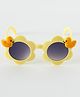 Babyhug Free Size Sunglasses With Floral Design - Yellow