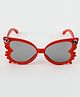Babyhug Solid Coloured  Sunglasses with Floral Applique - Red