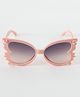 Babyhug Solid Coloured  Sunglasses with Floral Applique - Pink