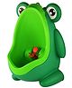 SARVANGAH Children's Urinal for Boy Standing Potty Training, Portable Wall Pee Trainer Urinal for Baby Boys Kids Toddler (Frog-Green Parrot)