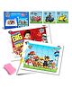 Wembley Toys 5-in-1 Magnetic Puzzle Set in Paw Patrol Theme Print with 5 Puzzles Sketch Pen Board & Duster 34 Pieces - Multicolor