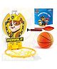 Wembley Toys Basketball Set With Deflated Ball, Hoop, Hanging Board & Pump With Paw Patrol Print - Yellow(Color May Vary)