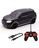 Wembley Toys Radio Control Car with Rechargeable Remote 1:24 Scale - Black