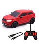 Wembley Toys Radio Control Car with Rechargeable Remote 1:24 Scale - Red