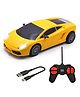 Wembley Toys Rechargeable Radio Control Car 1:24 Scale - Yellow