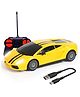 Wembley Toys Rechargeable Remote Control Car 1:24 Scale - Yellow & Black