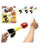 Wembley Toys Finger Rockets with Colorful Foam Launcher & Stocking Stuffers - Multicolor