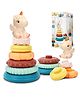 Wembley Toys Stacking Toys Unicorn Shaped with 6 Rings - Multicolor