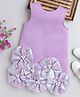 TINY MINY MEE Sleeveless Floral Applique Detailed Pearls Embellished Dress - Lavender