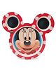 Disney Minnie Mouse Face Shape Plate - Red Black 
