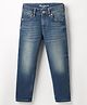 Pepe Jeans Cotton Woven Full Length Solid Coloured Jeans - Blue