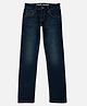 Pepe Jeans Cotton Woven Full Length Solid Coloured Jeans - Navy Blue