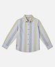 Pepe Jeans Cotton Woven Full Sleeves Stripe Shirt - Light Yellow