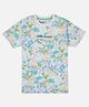 Pepe Jeans Cotton Knit Half Sleeves T-Shirt with Floral Print - White