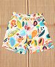 The Lion and the Fish Viscose Woven Tropical Theme Printed Shorts - Multi Colour