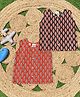 The Mom Store Cotton Pack Of 2 Sleeveless Pineapple Printed Jhablas - Multi Colour