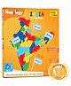 Imagimake Mapology India With Capitals Jigsaw Puzzle Multi Color - 25 pieces
