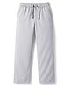 Pine Kids Cotton Elastane Woven Full Length Solid Colour Trouser Pant - Stone
