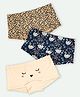 Ariel Cotton Blend Pack Of 3 Cheetah & Swan Printed Hipsters - Multi Colour