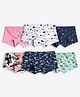 Ariel Cotton Blend Pack Of 6 Unicorn & Hearts Printed Hipsters - Multi Colour