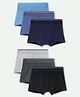 Ariel Cotton Blend Pack Of 6 Solid Trunks - Multi Colour