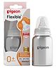 Pigeon Flexible Stainless Steel Feeding Bottle With Plastic Hood & Cap - 140 ml