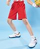 Pine Active Ultra Light Woven  Above Knee Length Solid Color Performance Shorts - Red